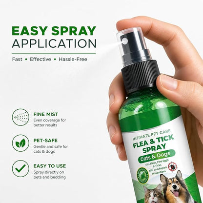 Flea and Tick Spray for Dogs, Flea and Tick Prevention (Buy 1 Get 1 Free)