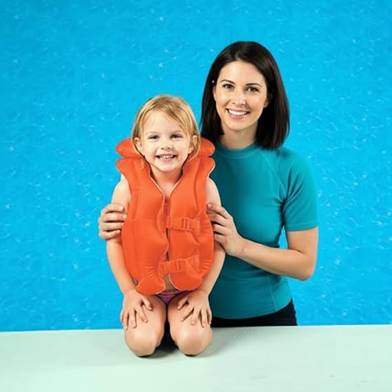 Kids Inflatable Swimming Vest (3-6 Years) – Triple Air Safety, Comfy Fit & Secure Buckles