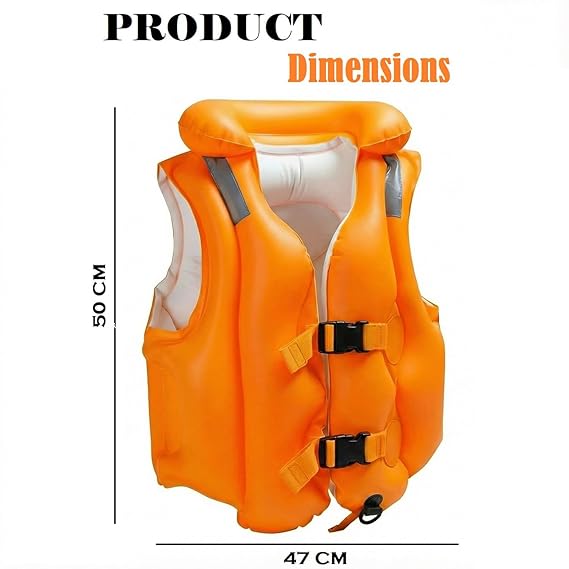Kids Inflatable Swimming Vest (3-6 Years) – Triple Air Safety, Comfy Fit & Secure Buckles