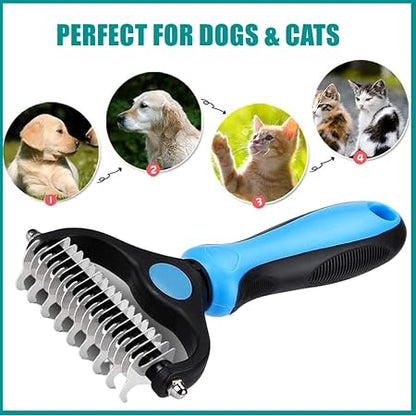 Pet Cleaning Slicker Brush Cat Dematting Comb Dog Grooming Rake Hair Removal (pack of 1) - CL-NE-9551