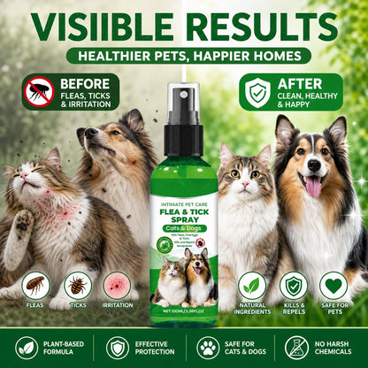Flea and Tick Spray for Dogs, Flea and Tick Prevention (Buy 1 Get 1 Free)
