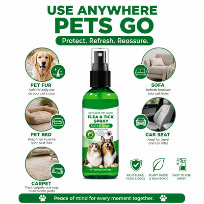 Flea and Tick Spray for Dogs, Flea and Tick Prevention (Buy 1 Get 1 Free)